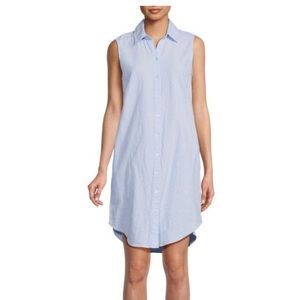 Saks Fifth Avenue Linen Blend Shirtdress